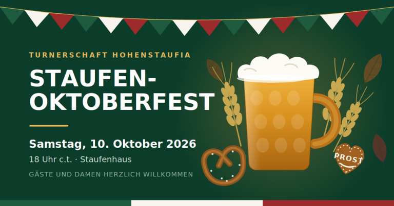 Oktoberfest-Image mit Bier, Brezeln und Festdekorationen.